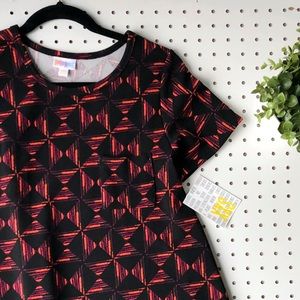 NWT XXS LuLaRoe Carly dress pinwheel black beauty